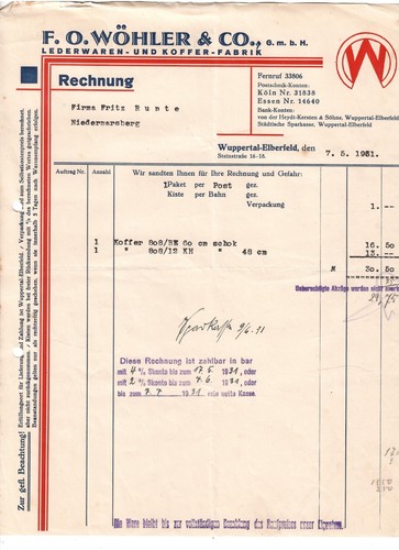 E41 alte rechnung f o - a.)e41-alte, f.o