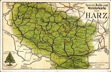 Landkarten Ak Brocken