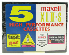 5x Maxell XL II-S 90 Kassetten Pack - NEU & OVP Tape Cassette MC Leerkassette