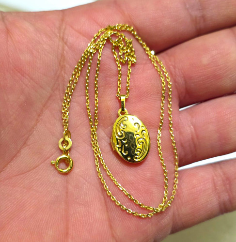 Echtes gold halskette - echtes, +