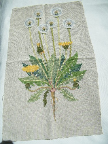 Kreuzstich stickbild blumen - kreuzstich,