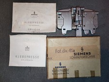 Schmalfilm Klebepresse 16 + 8 mm Siemens Kino Technik Nassklebepresse 41a