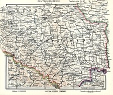 Großdeutsches Reich-Südliches Generalgouvernement +Landkarte 1943+ Galizien