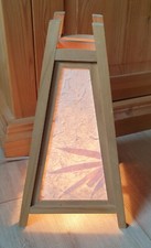 Kleine, schöne Lampe, indirekte Beleuchtung aus Thailand mit 2 Ersatzbirnen