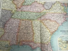 1910: Antike Karte der