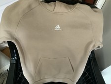 Adidas Kapuzen Sweater Beige S