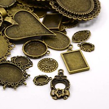 14 Stück Cabochons Mix