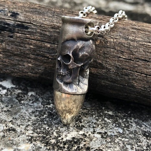 Totenkopf kette anhänger - kette,