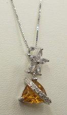 Citrin - Anhänger  mit Kette