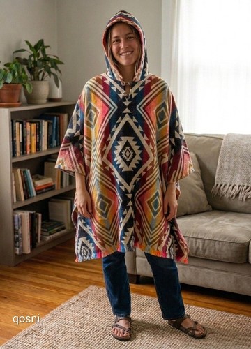 Poncho aus 100 alpakawolle - poncho,