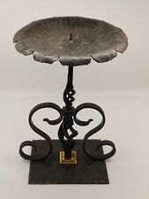 Alter/Antik Wunderschöner großer Kerzenständer, Schmiedeeisen