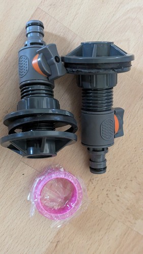 Regentonnen verbinder - 2x,