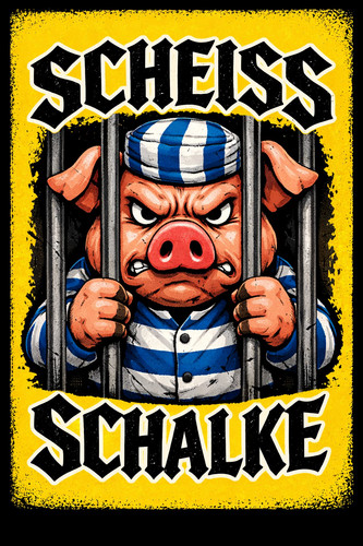 Anti schalke sticker - anti, 500