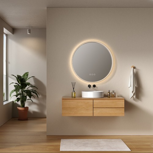 Led badspiegel rund - led,