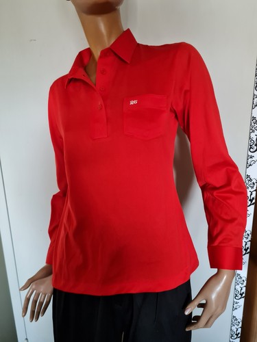 Rotes vintage langarm - rotes,