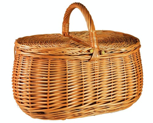 Picknickkorb mit deckel aus - picknickkorb,