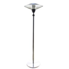 2100W 225cm Halogen-Heizstrahler Terrassenheizer Heizpilz 3 Heizstufen Ø 60cm