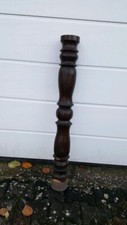 ?Holzsäule massiv gedrechselt Deko Geländer Baustoffe Treppe Blumensäule alt?