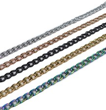 Herren Damen Edelstahlkette Kette Halskette Panzerkette Königskette Edelstahl