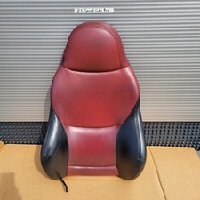 BMW Z3 Bei Fahrer Sport Sitz Oberteil Leder Rot Schwarz Rückenlehne Sitzheizung