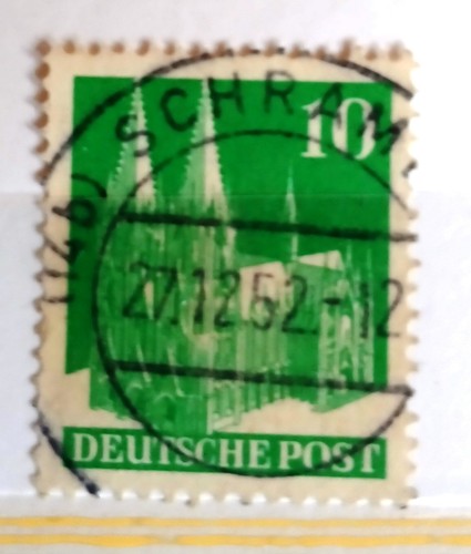Briefmarke deutsche post - briefmarke,