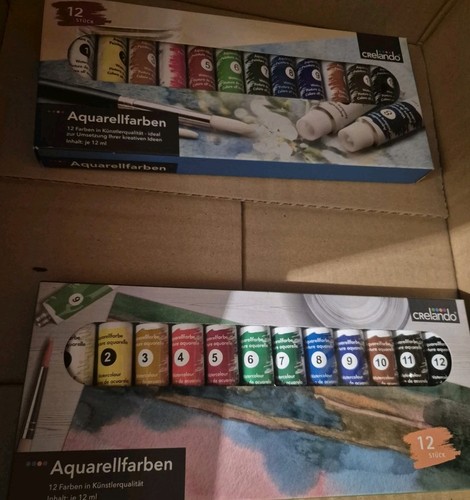 Aquarellfarben 12teiliges set - aquarellfarben,