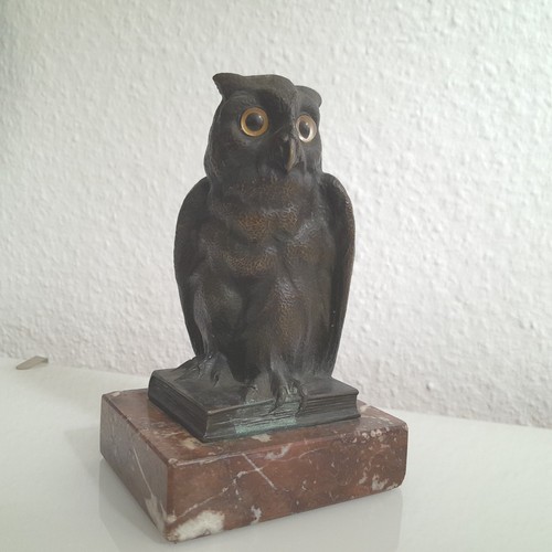 Antike bronze figur eule - antike, um