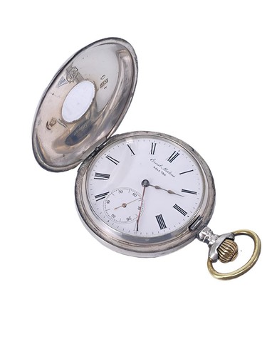 Taschenuhr halbsavonette omega - halbsavonette,