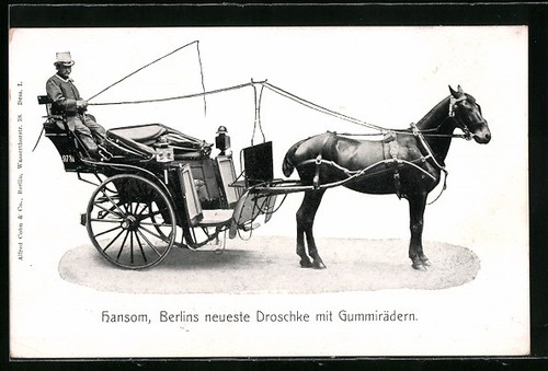 Ansichtskarte berlin hansoms - ansichtskarte, berlin,