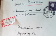 MITTENWALD: Briefumschlag, postgelaufen u. gestempelt 13.10.1960