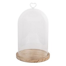 Deko Glasglocke transparent D