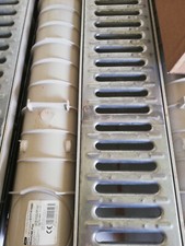 Ablauf rinne mit stegrost - 1m,