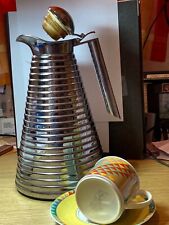 Paloma Picasso, Tasse mit Kult-„Rillen-Design“, Thermoskanne, Chrom , ausverk.