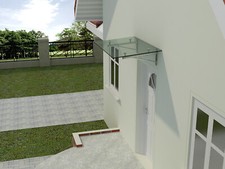 Glasvordach Edelstahl VSG V2A