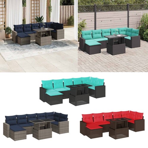 Gartensofa set mit kissen - mit,