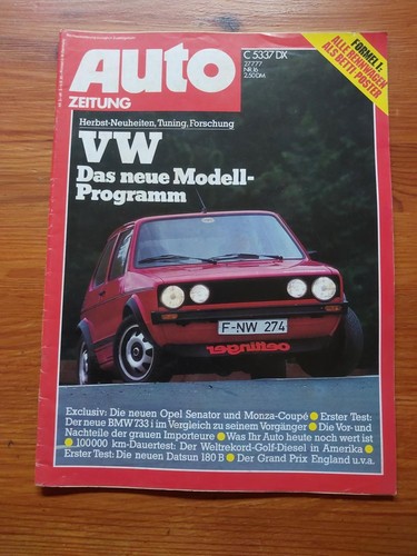 Auto zeitung 1977 bmw - zeitung, 733i