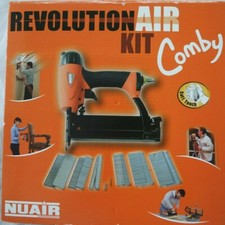 NUAIR Druckluft Tacker Nagler  Klammergerät  Nagler Kombi-Set 