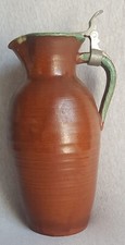 Holl Keramik, Nürnberg, Rarität, gr. (26 cm) Art Deco Kanne, 1938-1940, gemarkt