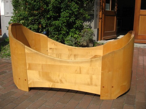 Kinderbett 70x160 ahorn massiv - 70x160,