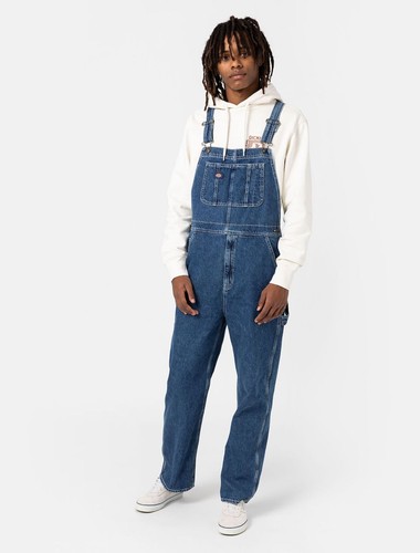 Dickies classic denim bib - denim,