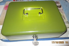 Geldkassette Geldcassette Safe Box Stahl grün sehr guter Zustand Brabantia