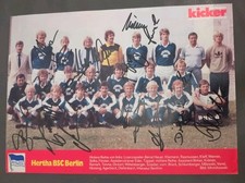 18 original Autogramme auf Mannschaftsbild Von Hertha BSC Berlin, DFB,79,Kicker
