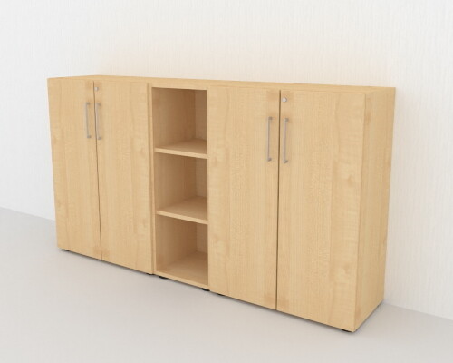 Büro schrankwand 200cm breit - schrankwand,
