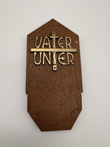 Vater unser wandbild holz - vater,