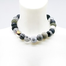 Halskette schwarz Perlenkette