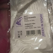 1 x  Krawatte  140 x 9,5 cm Jacquard ,,Abu" Seidenmalerei