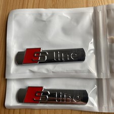 2x AUDI S-Line Schriftzug