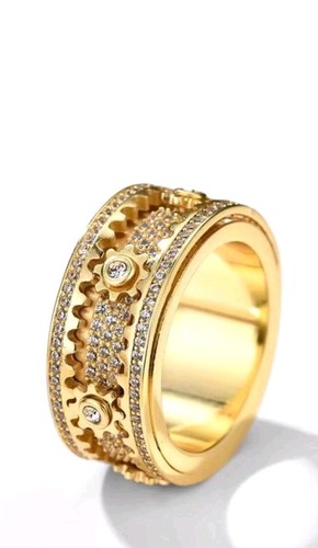 Rotierender ring vergoldet - ring,