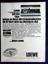 Loewe Stereoanlage SDK 804, Mastersound,  originale Werbung aus 1976