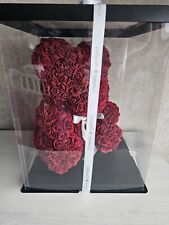  Rosenbär 40cm – Handgefertigter Bär aus Schaumrosen – Perfektes Geschenk